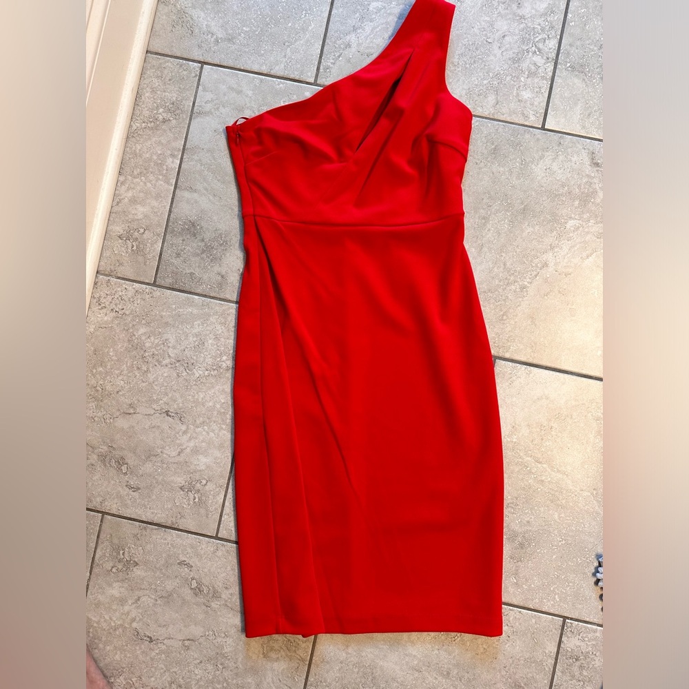 Sexy red mini dress